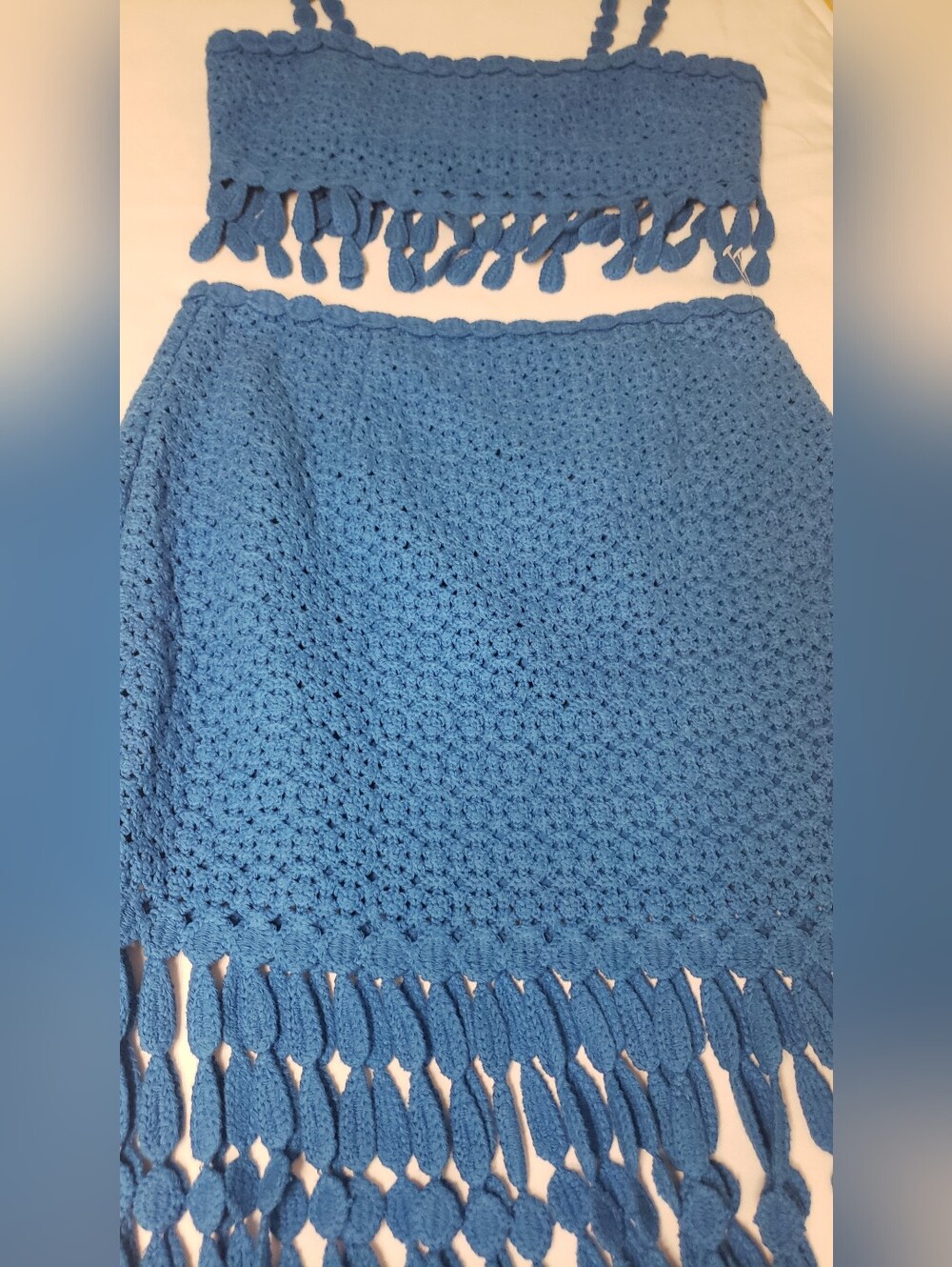 Saylor Elie two piece fringe dress - Picture 3 of 9